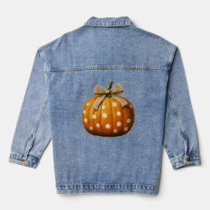 Niedlicher Fall Country Pumpkin Jeansjacke