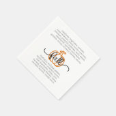 Niedlicher Fall Definition Worte Pumpkin Herbst Serviette (Ecke)