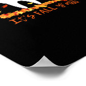 Niedlicher Fall Dental Tooth und Blätter Es fällt  Poster (Ecke)