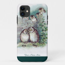Niedlicher Fall der Eulen-iPhone5 durch Louis Wain