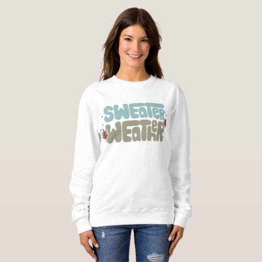 Niedlicher Fall des Sweatwitters Sweatshirt (Vorne ganz)