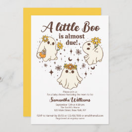 Niedlicher Fall ein kleiner Boo ist fast nötig Bab Einladung