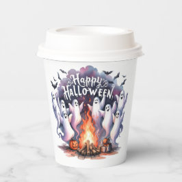 Niedlicher Fall Ghost Happy Halloween Paper Cup Pappbecher