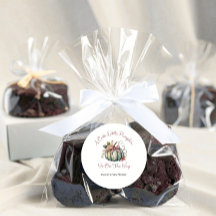 Niedlicher Fall Green & Plum Pumpkin Themed Baby D