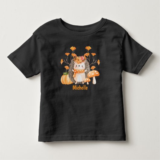 Niedlicher Fall Igel Kleinkind T - Shirt (Vorderseite)