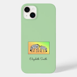 Niedlicher Fall Kenyan Zebras iPhone/iPad Case-Mate iPhone 14 Plus Hülle