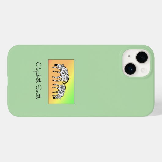 Niedlicher Fall Kenyan Zebras iPhone/iPad Case-Mate iPhone Hülle (Rückseite (Horizontal))