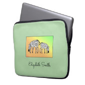 Niedlicher Fall Kenyan Zebras iPhone/iPad Laptopschutzhülle (Vorderseite Links)