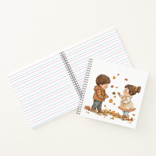 Niedlicher Fall Kinder Notizblock (Innenseite)