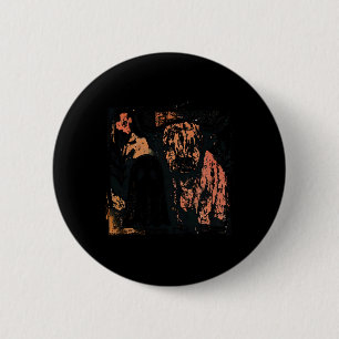 Niedlicher Fall Kuh Ghost Retro Spooky Jahreszeit Button