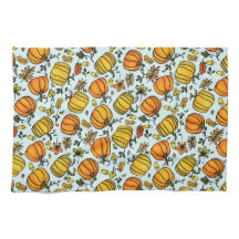 Niedlicher Fall Kürbis boarder Happy Thanksgiving