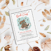 Niedlicher Fall Ladys Book Club Einladung