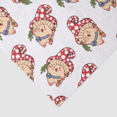 Niedlicher Fall Mushroom Forager Seidenpapier (Ausschnitt)