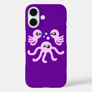 Niedlicher Fall Octopus iPhone 16 Hülle