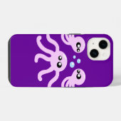 Niedlicher Fall Octopus iPhone Hülle (Rückseite (Horizontal))