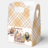 Niedlicher Fall Owl & Eichhörnchen Junge Geburtsta Geschenkschachtel (Geöffnet)