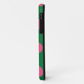 Niedlicher Fall Polka Dot Green & Pink Case-Mate iPhone Hülle (Hinten/Links)