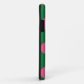 Niedlicher Fall Polka Dot Green & Pink Case-Mate iPhone Hülle (Hinten/Rechts)