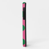 Niedlicher Fall Polka Dot Pink & Green Case-Mate iPhone Hülle (Hinten/Links)