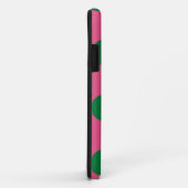 Niedlicher Fall Polka Dot Pink & Green Case-Mate iPhone Hülle (Hinten/Rechts)