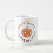 Niedlicher Fall Pumpkin dankbar Dankbares gesegnet Kaffeetasse (Links)