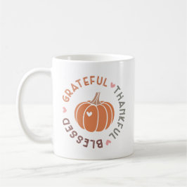 Niedlicher Fall Pumpkin dankbar Dankbares gesegnet Kaffeetasse