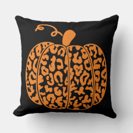 Niedlicher Fall Pumpkin Leopard Druckkopfkissen Kissen