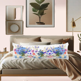 Niedlicher Fall Pumpkin Pastel Blaue Wasserfarbe Seitenschläferkissen