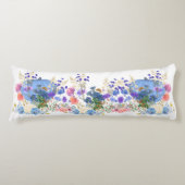 Niedlicher Fall Pumpkin Pastel Blaue Wasserfarbe Seitenschläferkissen (Vorderseite)