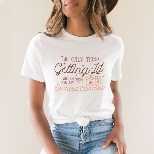 Niedlicher Fall Quotierter T - Shirt