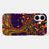 Niedlicher Fall Regenbogenbaum Lila Herbst Ernteda Case-Mate iPhone Hülle (Rückseite (Horizontal))