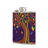 Niedlicher Fall Regenbogenbaum Lila Herbst Ernteda Flachmann (Links)