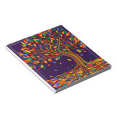 Niedlicher Fall Regenbogenbaum Lila Herbst Ernteda Notizblock (angewinkelt)