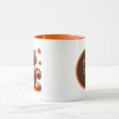 Niedlicher Fall Saisonale Eichhörnchen hinzufügen Tasse (Zentrum)