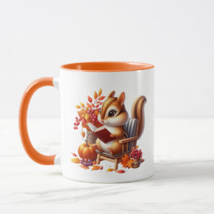 Niedlicher Fall Saisonale Eichhörnchen hinzufügen Tasse