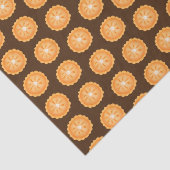 niedlicher Fall Saisonaler Kürbiskuchen gefliest Seidenpapier (Ausschnitt)