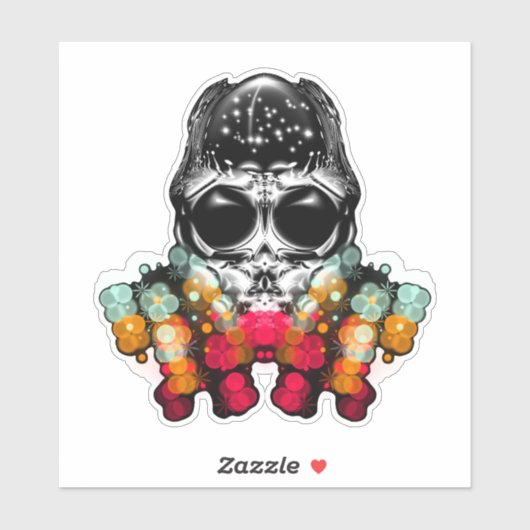 Niedlicher Fall Spider mit Dewdrop Hat Aufkleber (Blatt)