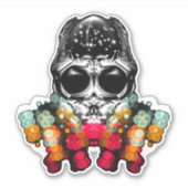 Niedlicher Fall Spider mit Dewdrop Hat Aufkleber (Vorderseite)