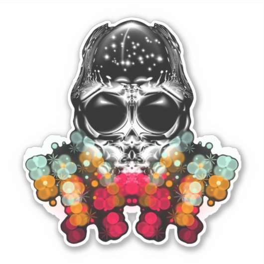 Niedlicher Fall Spider mit Dewdrop Hat Aufkleber (Vorderseite)