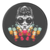 Niedlicher Fall Spider mit Dewdrop Hat Eishockey Puck (Vorderseite)