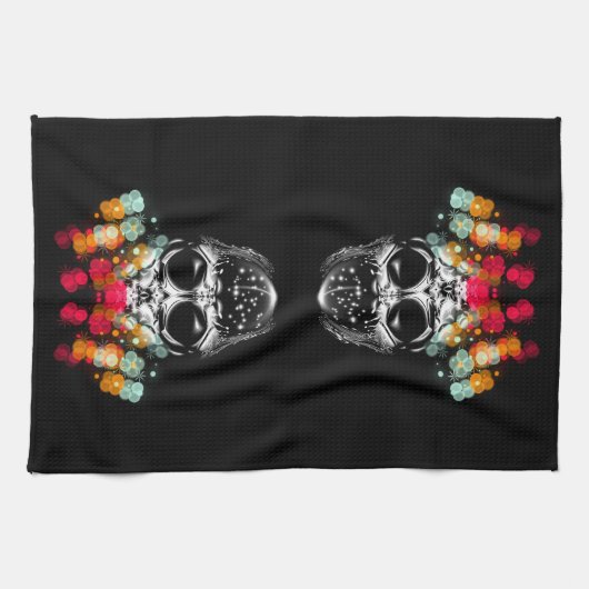 Niedlicher Fall Spider mit Dewdrop Hat Geschirrtuch (Horizontal)