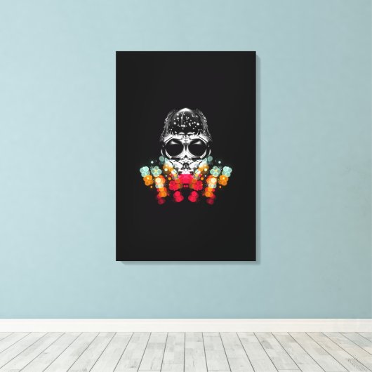 Niedlicher Fall Spider mit Dewdrop Hat Leinwanddruck (Insitu (Holzboden))