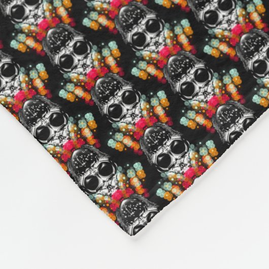 Niedlicher Fall Spider mit Dewdrop Hat Muster Fleecedecke (Ecke)