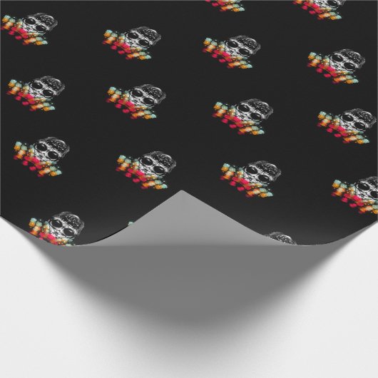 Niedlicher Fall Spider mit Dewdrop Hat Muster Geschenkpapier (Ecke)