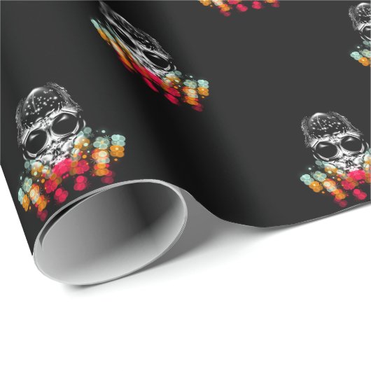 Niedlicher Fall Spider mit Dewdrop Hat Muster Geschenkpapier (Rolleneckpunkt)