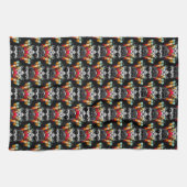 Niedlicher Fall Spider mit Dewdrop Hat Muster Geschirrtuch (Horizontal)