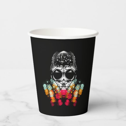 Niedlicher Fall Spider mit Dewdrop Hat Pappbecher (Rückseite)