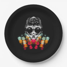 Niedlicher Fall Spider mit Dewdrop Hat Pappteller