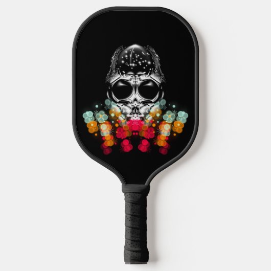 Niedlicher Fall Spider mit Dewdrop Hat Pickleball Schläger (Vorderseite)