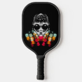 Niedlicher Fall Spider mit Dewdrop Hat Pickleball Schläger (Rückseite)